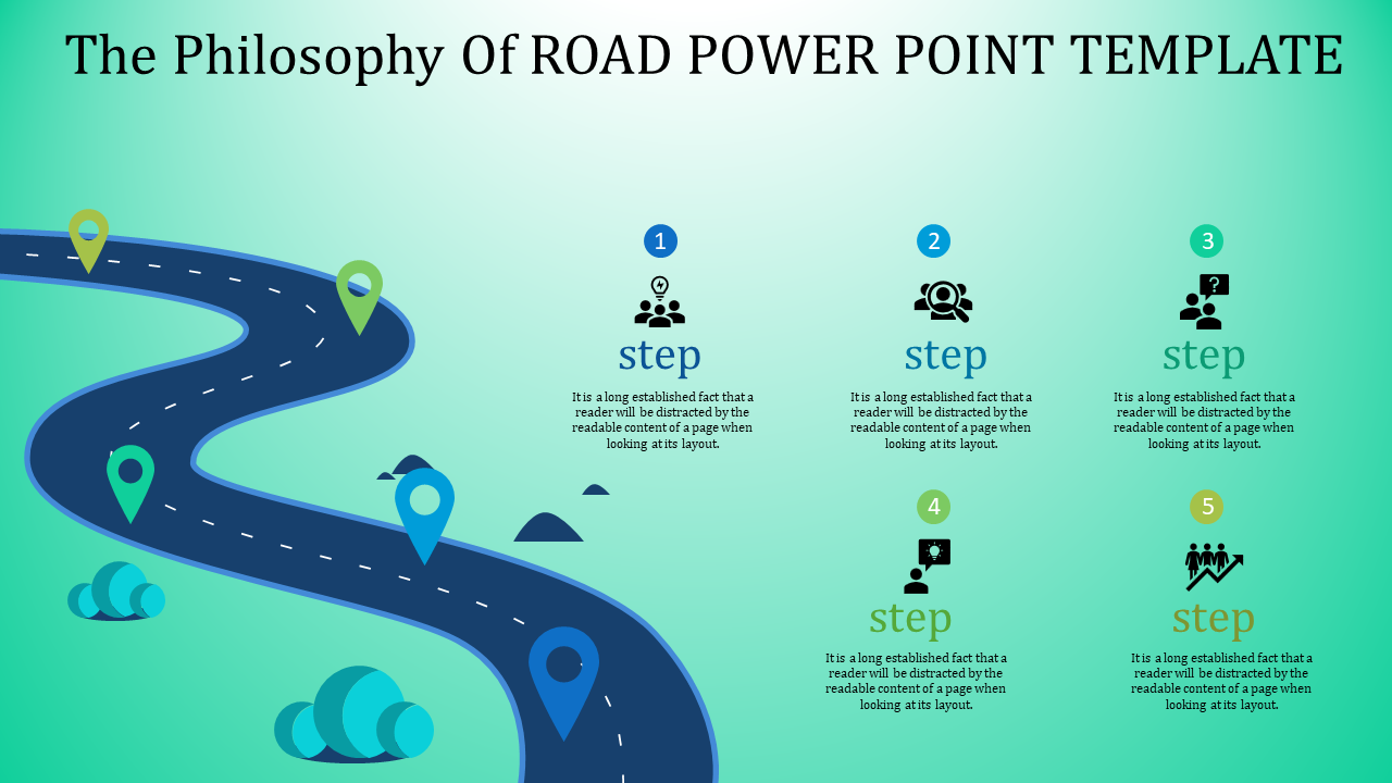 road powerpoint template-The Philosophy Of ROAD POWER POINT TEMPLATE